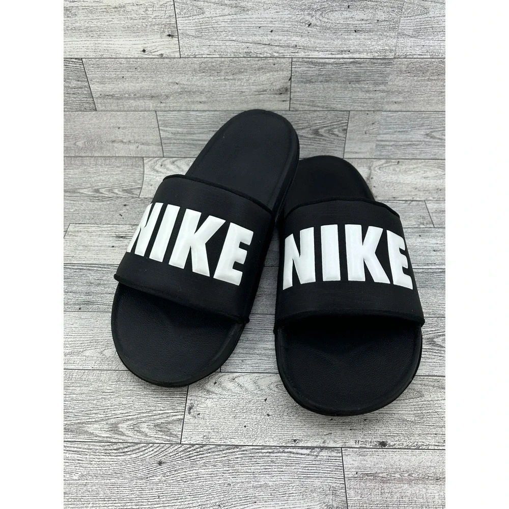 Nike Victori One Men Sz 11 Black White Slide Sandals BQ4639-012 Revive Foam